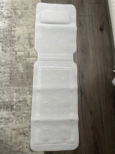 Wenko Bathtub Mat With Pillow Full Length White - Picture 1 of 7