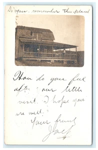 Casa histórica 1906 - mayordomo cancelar posible NJ? Postal RPPC - Imagen 1 de 2