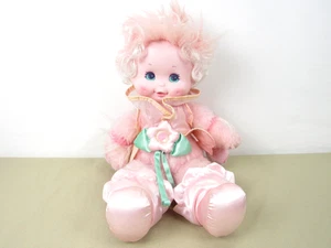 Peluche pupazzo vintage Wonder Whims 1985 rosa goccia di pioggia 15" molto pulito - Foto 1 di 7