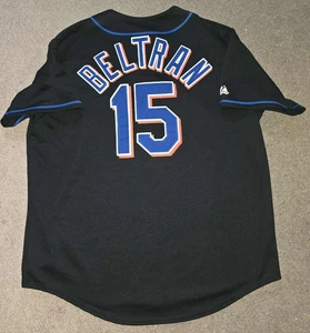 Carlos Beltran New York Mets Black Majestic Baseball Trikot XL - Bild 1 von 6