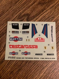 vintage plastic model kit ??? scale Sticker/Decals - Fujimi Testarossa 4WD - Picture 1 of 1