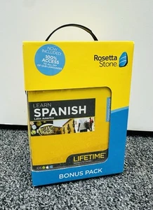 Rosetta Stone Spanish Bonus Pack Bundle Lifetime Online Access *NEW* - Picture 1 of 2