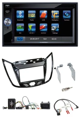 Blaupunkt SD Bluetooth 2DIN MP3 USB Lenkrad Autoradio für Ford C-Max Kuga Klavie - Bild 1 von 4