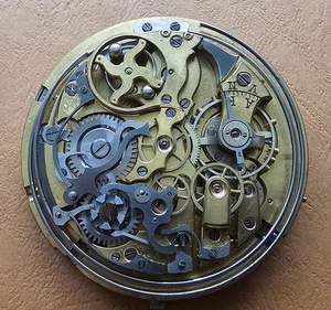 Repeater [Balance OK] For Parts or restore 49,5 mm pocket watch. not working - Picture 1 of 6