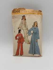 Vintage 1973 Simplicity 6044 Schnittmuster Miss 8 Büste 311/2 Kaftan und Hose - Bild 1 von 7