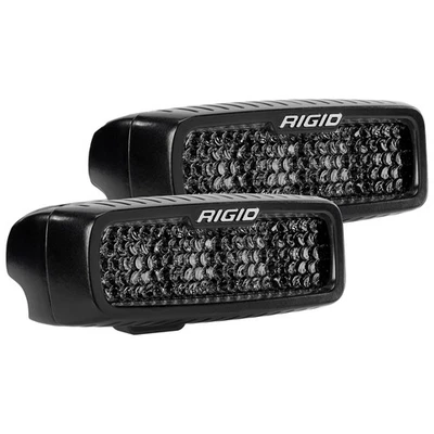 Rigid 905513BLK SR-Q Series PRO Spot White Rectangle LED Lights Pair Kit Black - Image 1 of 4