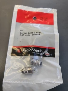 Radio Shack 272-1132 Pack of 2 #14 Miniature Lamps 2.47 Volt 300mA Mini Screw - Picture 1 of 2