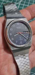 Seltene Vintage (Okt-1976) Seiko Type II 0903-6000 Quarz Japan Uhr *Neues Glas* - Bild 1 von 12