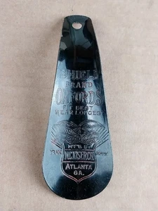 20er Jahre Schild Marke Schuhe Schuhlöffel Atlanta GA Werbung rar M.C. Kiser Co - Bild 1 von 8
