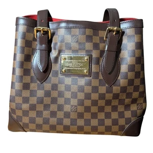 Louis Vuitton Damier Ebene Hampstead MM Medium Size Tasche Vintage mit Staubbeutel - Bild 1 von 13