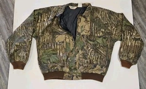 Vintage Camouflage Bomberjacke Herren M Boxy 90s Full Zip Camo Jagd 90s - Bild 1 von 4