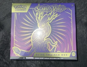 Pokemon Scarlet & Violet English Base ETB Purple Miraidon FACTORY SEALED BOX - Imagen 1 de 3