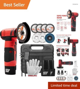 Winkelschleifer Mini kabellos 12V, 19500 U/min, Akku, Schneid-Polierwerkzeug - Bild 1 von 10