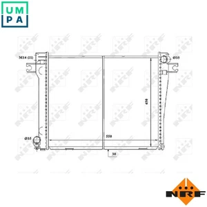 RADIATOR ENGINE COOLING 58338 FOR M20 B27 2.7L M20 B20 2.0L M20 B23 2.3L 6cyl - Picture 1 of 9