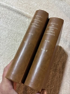 Journals of Expeditions into Central Australia -Eyre 2v w/ maps (HC)  Aust 1964 Foto 1 de 4