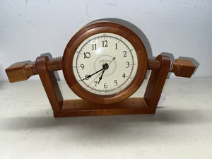 Vintage 1980 J&J Beall Handmade Walnut Wood Clock Newark, Ohio - Picture 1 of 10