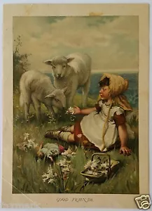 Ilustración "Good Friends" de John Lawson - Libro "Childhood Valley" - Años 1890... - Imagen 1 de 2