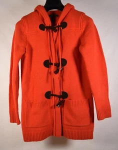 Ralph Lauren Pullover Orange Toggle Cardigan Hoodie Jacke Wolle XS Damen - Bild 1 von 5
