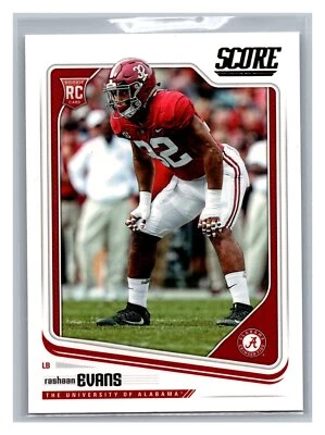 2018 Score Rashaan Evans #345 Rookie - Image 1 of 2