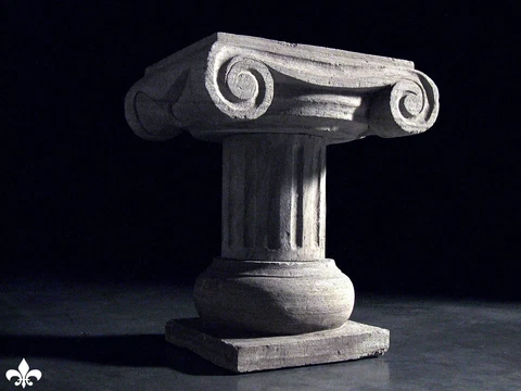 Italian Column Statue Pillar Table Stone Carved Stand Cover