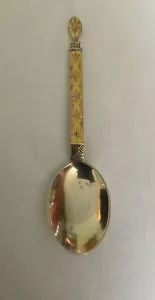 NORWEGEN J. TOSTRUP EMAILLE GRIFF 830ER STERLING LÖFFEL - Bild 1 von 2