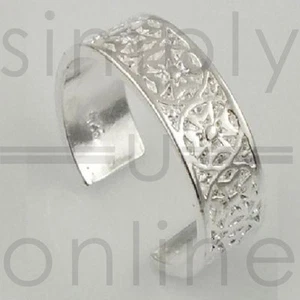 925 Sterling Silver Plated Toe Ring - Maltese Cross - Picture 1 of 1