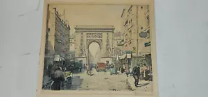 Stampa artistica acquaforte Porte Saint-Denis, Parigi di Tavik Frantisek Simon #144 - Foto 1 di 4
