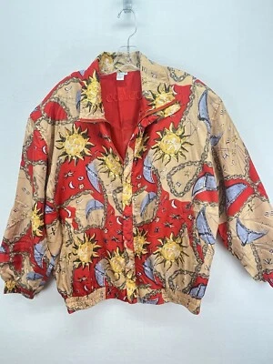 Vintage Track Suit 100% Pure Silk Jacket & Lined Pants Set COACO Woman’s XL - Image 1 of 4