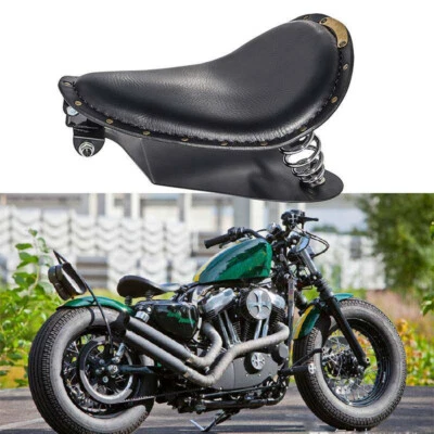 Sillín base asiento solo resorte moto bobber para Harley Sportster XL 1200 883 Foto 1 de 4