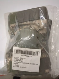 NEW Pair Elbow Pads MILITARY Universal Camouflage Pattern Large 8415-01-530-2161 - Picture 1 of 7