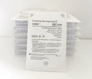 Corning Costar 3596 sterile 96 Well flache Polystyrol Mikroplatten Menge 13 Neu - Bild 1 von 4