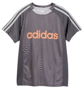 NWT Boys Adidas Climacool Gray Orange Fusion Camouflage shirt Size 5 MSRP: $25 - Picture 1 of 2