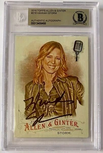 2016 Allen & Ginter Hannah Storm #216 Auto BGS Authentic ESPN Sportscenter - Bild 1 von 2