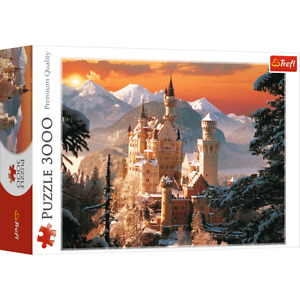 Trefl 33025 Winterliches Schloss Neuschwanstein, Deutschland 3000 Teile Puzzle