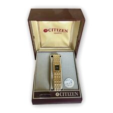 Vintage Citizen Gold Tone Quartz Women’s Watch EB5302-56 With Box