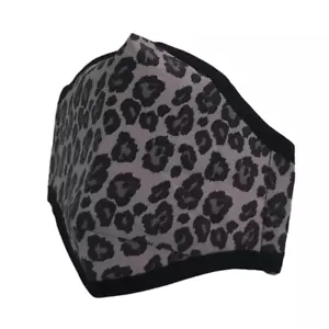 Maschera protettiva leopardata nera Girlie Girl Preppy - Foto 1 di 2