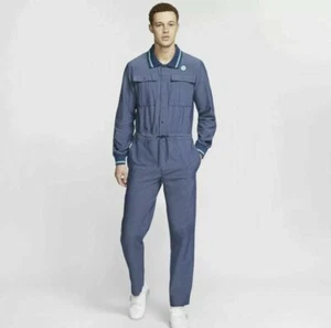 Nike Woven Overalls Miami Overall Navy Blue Green Suit CD4266-414 Adult Large - Picture 1 of 9