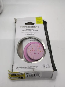 Popsockets- Magnetic MAGSAFE Phone Grip & Stand Coconut Creme - Swappable Top - Picture 1 of 7