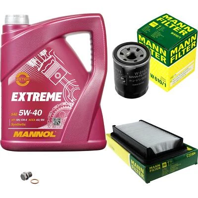 MANN Kit Revisione 5L MANNOL Extreme 5W-40 per Fiat Sedici 1.6 16V 4x4 - Immagine 1 di 4