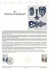 1987 FRANCE NOTICE 1er JOUR N°2500 TRAITE D ANDELOT 587