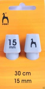 Agujas De Tejer Pony Clásicas De Un Solo Extremo 30cm x 15mm - Imagen 1 de 1