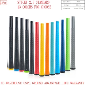 Empuñadura de goma antideslizante para palos de golf 13 piezas ADHESIVA 2,3 ESTÁNDAR agarre 13 colores - Imagen 1 de 27