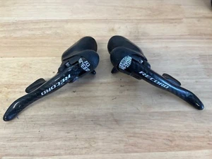 Campagnolo Record 10 Speed Carbon Fiber Shift Levers - Picture 1 of 9