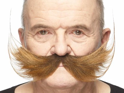 Fisherman Mustache False Self Adhesive Moustache High Quality Party Mustaches  - Image 1 of 4