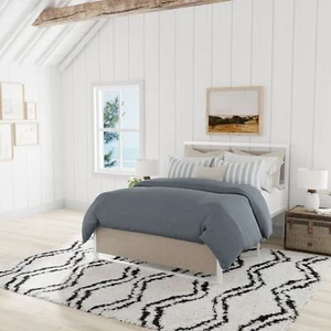 Mason Brooks Übergang weiß Indoor Shag Cloud Shag Vorleger - Bild 1 von 7