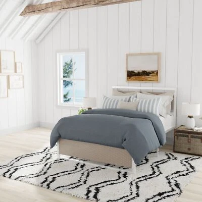 Mason Brooks Transitional White Indoor Shag Cloud Shag Area Rug - Image 1 of 4