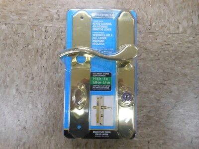 Wright Products Serenade Mortise Keyed Lever Mount Latch Deadbolt Brass VMT115PB - Image 1 of 4