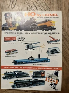 Catálogo de modelismo ferroviario vintage 1960 HO by Lionel Train - Imagen 1 de 4