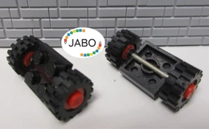 ( C15/16) Lego Classic Space 2x Räder Achsen 122c01assy2 schwarz 6392 7722 1592 - Bild 1 von 1