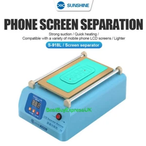 Sunshine S-918L Edge Curved Screen 8.5" Separator Glue Remover In Frame UK - Picture 1 of 13